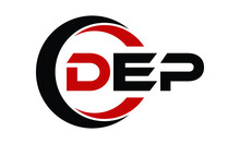 DEP Swoosh Three Letter Logo Design Vector Template | Monogram Logo | Abstract Logo | Wordmark Logo | Letter Mark Logo | Business Logo | Brand Logo | Flat Logo | Minimalist Logo | Text | Word | Symbol