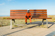 © ADDICTIVE STOCK - Spaceman sitting on giant bench