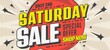 Saturday sale banner template