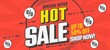 Promotion banner advertising hot sale discount