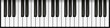 © Jessica - Realistic piano keys banner. Piano top view. Music concept. Illustration stock