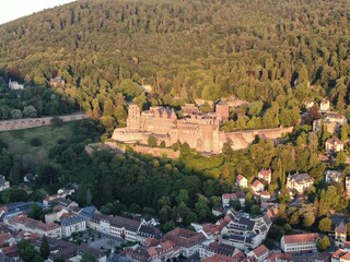 Wall Mural - Cityscape of Heidelberg, Germany during golden hour