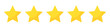 © ROMAN RYBALKO - Star icon. Customer feedback concept. Vector 5 stars rating review. Quality shape design. Vector yellow isolated five stars.