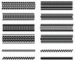 © ATerra - Tire Tread Repeatable Tracks Clipart Set - Thick and Thin