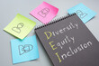 Diversity, Equity, Inclusion DEI is shown using the text