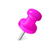 © natalushka - Pink push pin isolated on a white background
