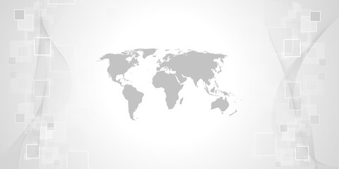 Wall Mural - global network connection. world map and line composition concept of global business. vector illustr