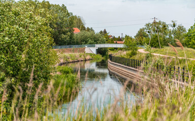 Wall Mural - Rural canal and fields in Holland