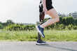 © Vane Nunes - Sport man with prosthetic leg warming up before exercise workout training outdoor - Fitness disability concept - Focus on prosthesis