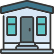 Two Window House Icon