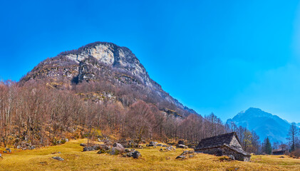 Poster - Panorama of Cima di Gagnone Mount, Mora di Fuori, Valle Verzasca, Switzerland