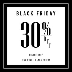 Naklejka na meble Black Friday sale banners for product promotion, shopping and sale.