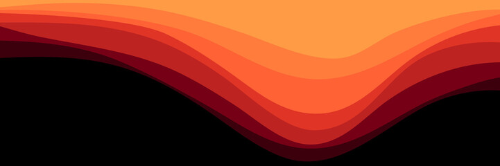 landscape waves pattern vector illustration good for wallpaper, background, backdrop, banner, web, and design template