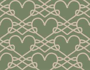 Wall Mural - Rope seamless pattern, great for wallpaper and textile.