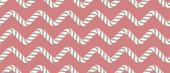 Wall Mural - Rope seamless pattern, great for wallpaper and textile.