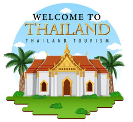 Poster - Bangkok Thailand Landmark Logo Banner