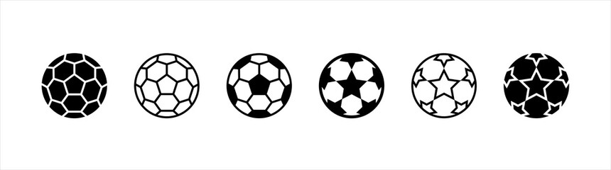 soccer ball icon. football simple black style, vector illustration.