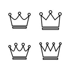 Crown icon vector. crown sign and symbol