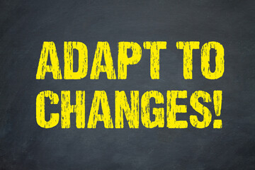 Canvas Print - Adapt to changes!