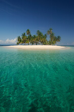 Tropical Beach, San Blas Archipelago, Panama - Stock Photo