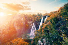 Autumn Waterfalls In Croatia
