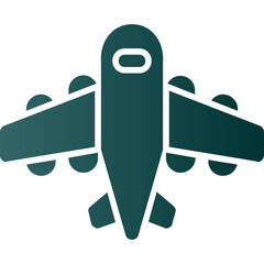 Wall Mural - Airplane Icon