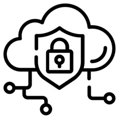 Canvas Print - Secure Cloud 