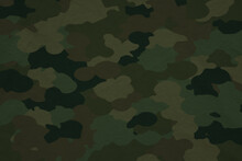 Realistic Military Camouflage Fabric Material , Camo Canvas Texture 