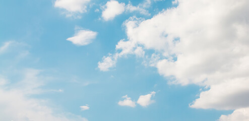 Wall Mural - blue sky and clouds in the weather day outdoor nature environment abstract background