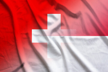 Switzerland and Monaco state flag international negotiation MCO CHE