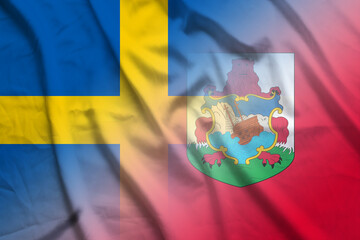 Sweden and Bermuda state flag international contract BMU SWE