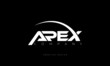 Apex letter branding logo concept