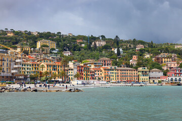 Architecture of Santa Margherita Ligure - popular touristic destination in Italy	
