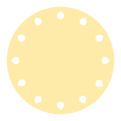 pastel circle frame
