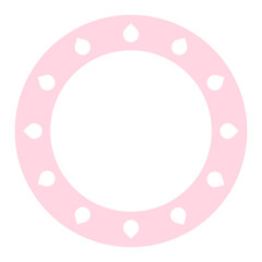 pastel circle frame
