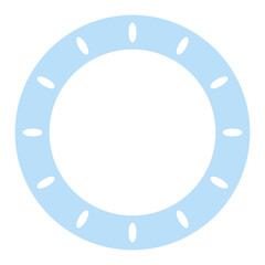 pastel circle frame

