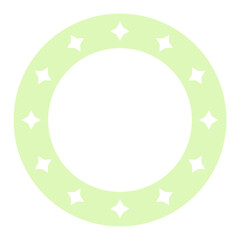 pastel circle frame
