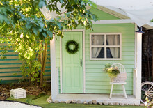 Small Green Shed Garden House
