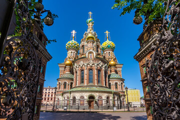 Wall Mural - Church of the Savior on Spilled Blood on Griboedov canal, Saint Petersburg, Russia