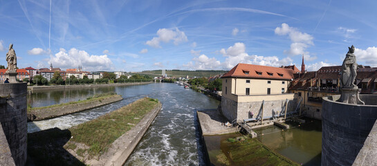 Wall Mural - Main bei Wuerzburg