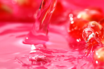 Wall Mural - Macro shot of pomegranate seeds