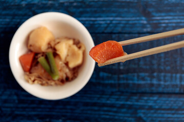 Wall Mural - Japanese meat and potatoes on the table