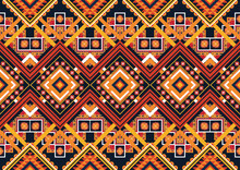 Geometric Ethnic Pattern For Background,fabric,wrapping,clothing,wallpaper,Batik,carpet,embroidery Style.