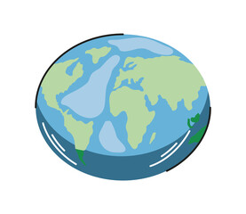Wall Mural - world map icon
