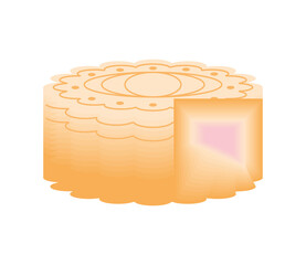 Sticker - mooncake dessert icon