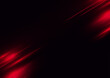 Abstract red speed neon light effect on black background vector illustration.