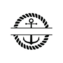Anchor Icon Vector Set. Seafaring Illustration Sign Collection. Sailor Symbol Or Logo.