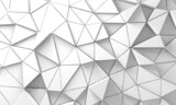 Fototapeta Perspektywa 3d - White Geometric Poligon Abstract Background