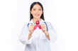 © Png - Video - Photo - portrait asian female doctor with stethoscope in uniform,
