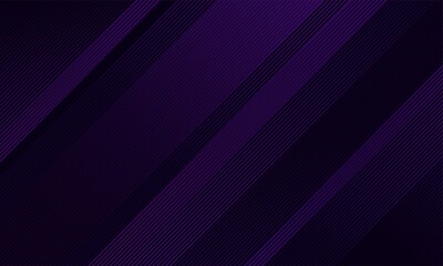 Wall Mural - Modern abstract diagonal line background. Dark purple gradient luxury background. Design for presentation, cover, poster, business. Vector Illustration